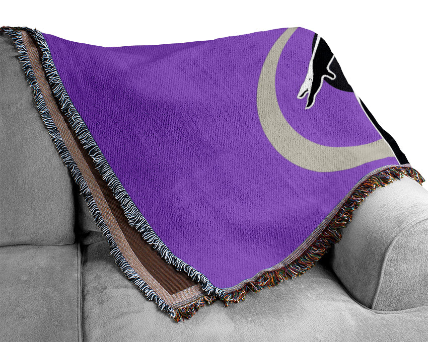 Purple Disco Diva Woven Blanket