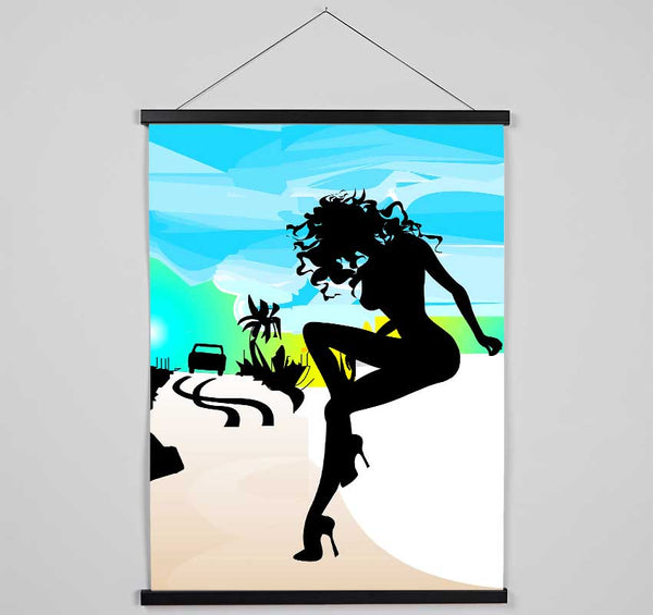 Woman Of The Night Hanging Poster - Wallart-Direct UK