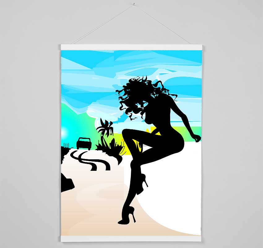 Woman Of The Night Hanging Poster - Wallart-Direct UK