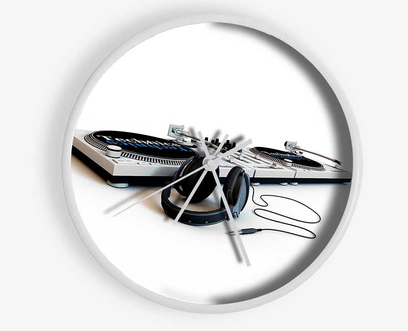 Dj Double Deck Clock - Wallart-Direct UK