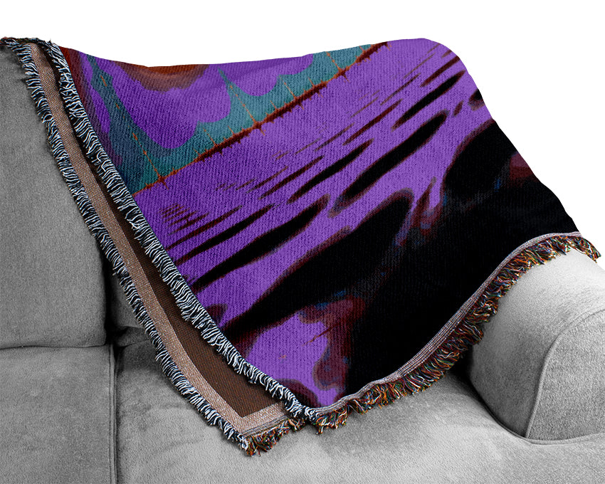 Electrical Currency Woven Blanket