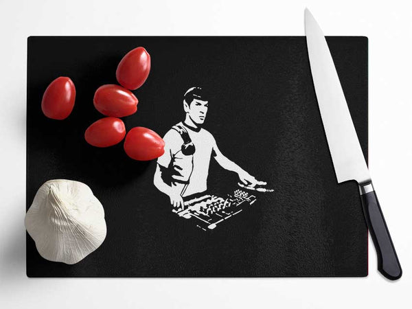 Dj Spock Glass Chopping Board