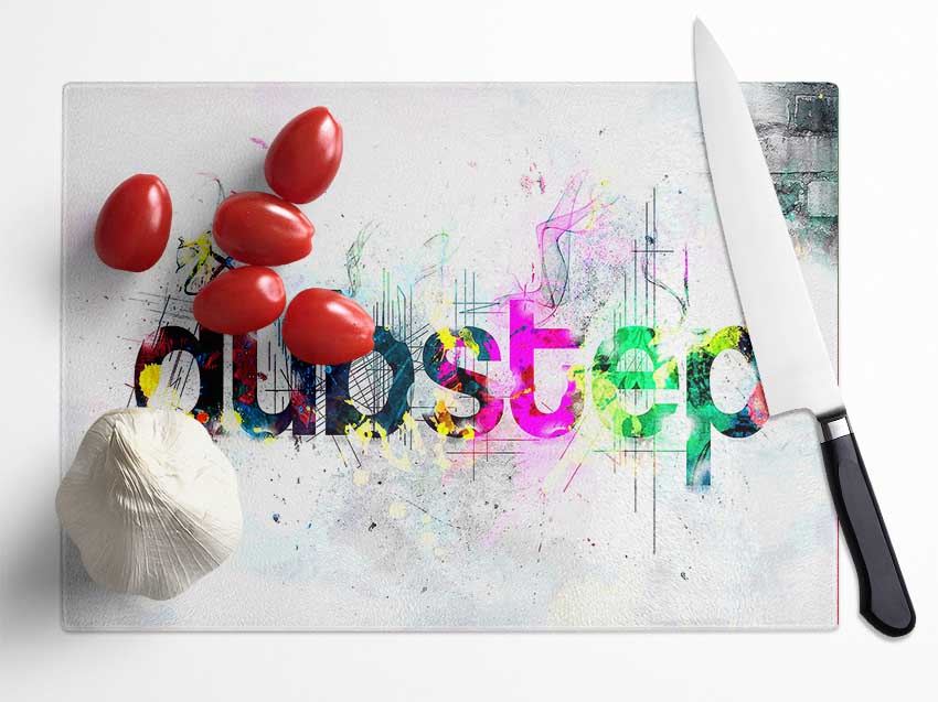 Dubstep Coloured Glass Chopping Board