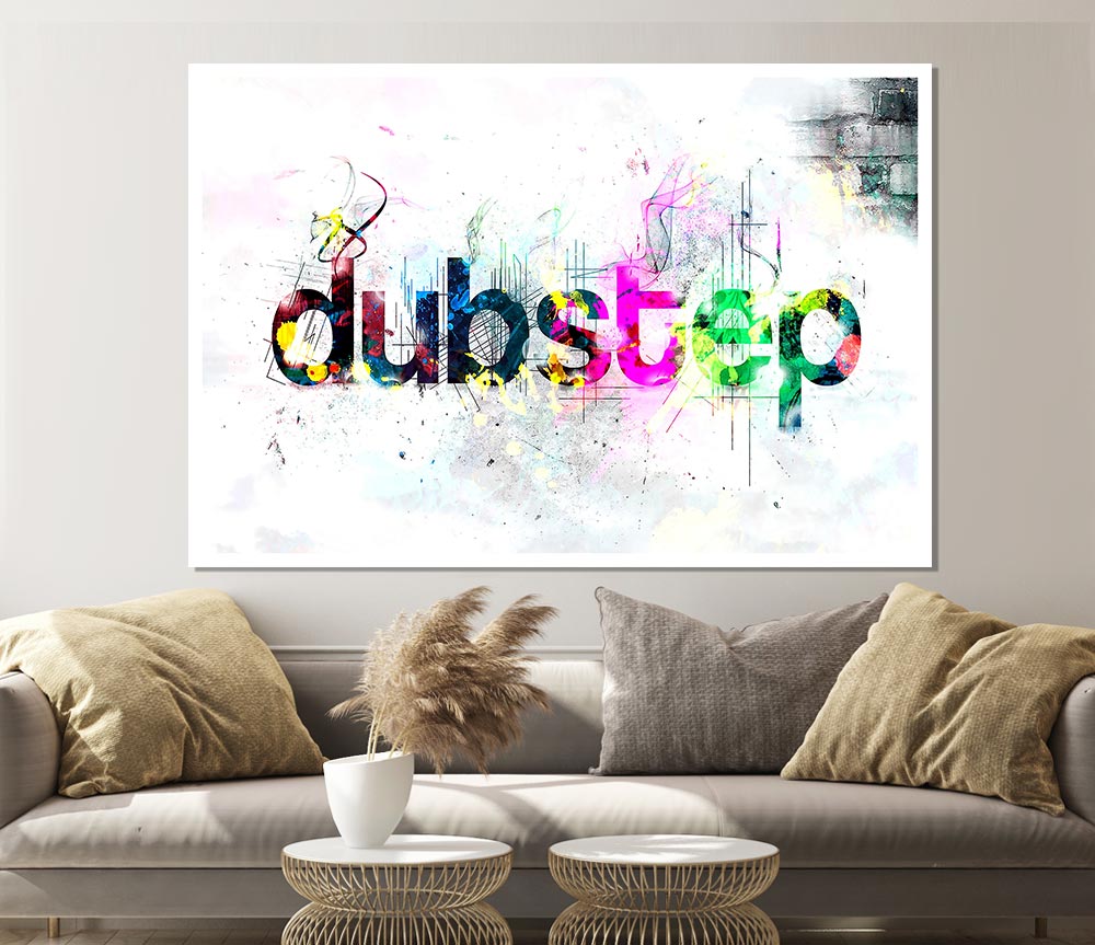 Dubstep Coloured Print Poster Wall Art