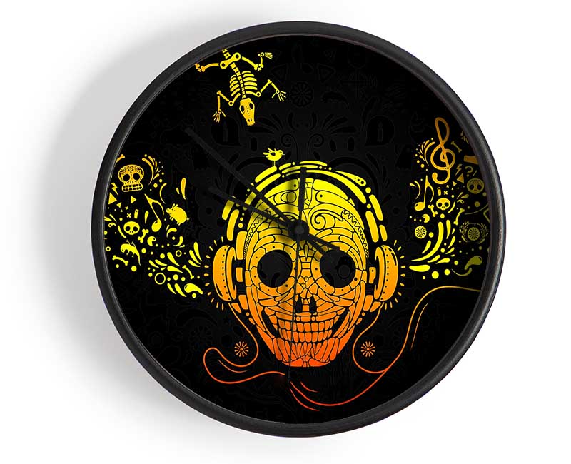 Skeleton Heads Clock - Wallart-Direct UK