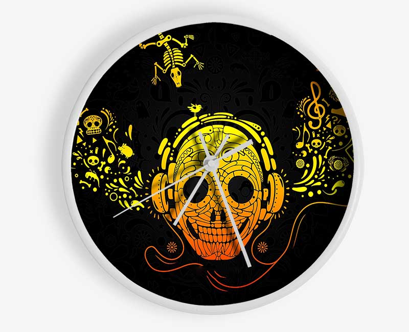 Skeleton Heads Clock - Wallart-Direct UK