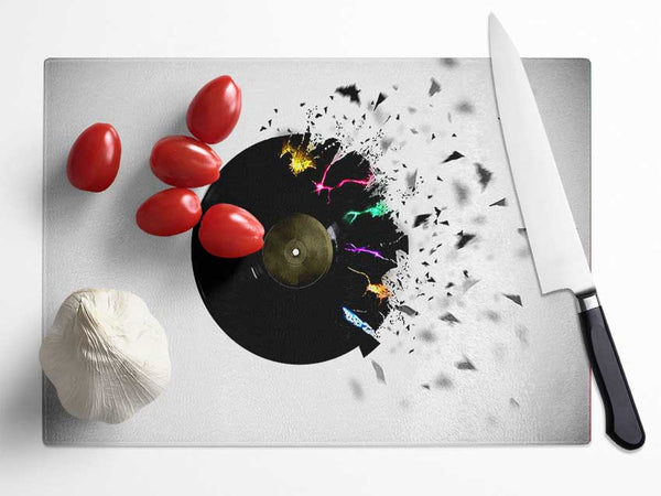 Record Blast Glass Chopping Board