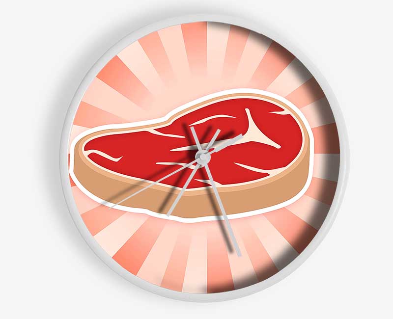 Piece Of Meat Clock - Wallart-Direct UK