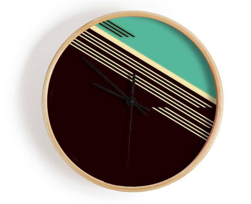 Retro Abstract Art Clock - Wallart-Direct UK