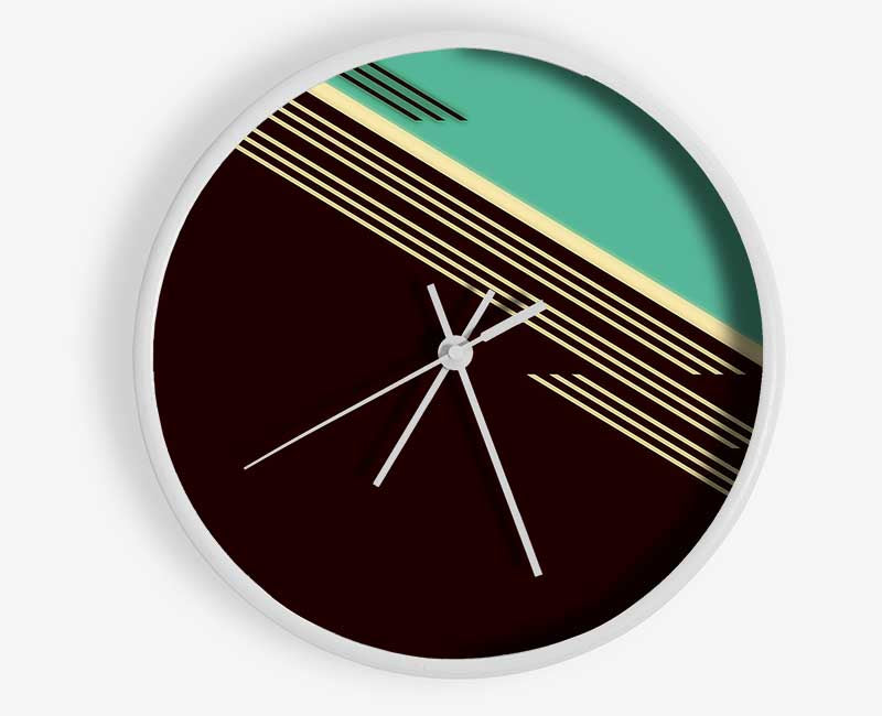 Retro Abstract Art Clock - Wallart-Direct UK