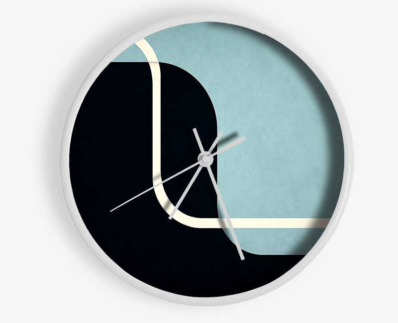 Abstract Yin Yang Clock - Wallart-Direct UK