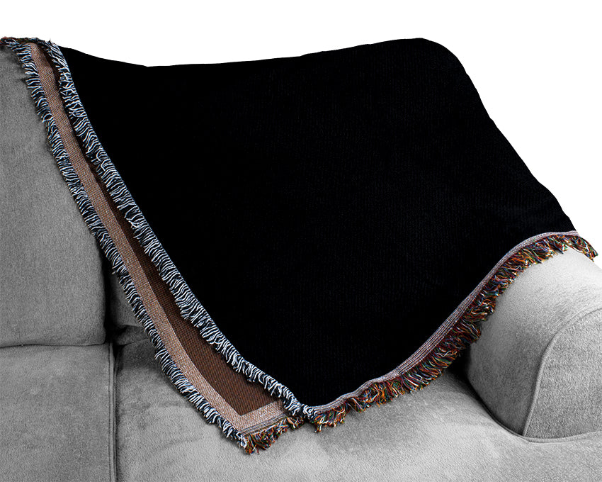 Abstract Yin Yang Woven Blanket