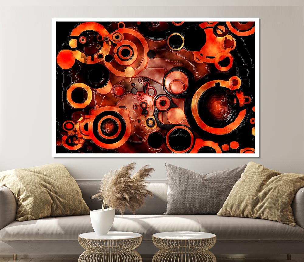 Lava Print Poster Wall Art