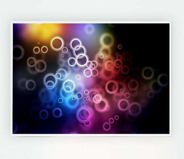 Circles Print Poster Wall Art