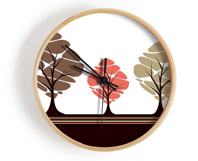 Trees Clock - Wallart-Direct UK