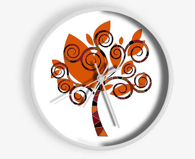 Orange Tree Clock - Wallart-Direct UK