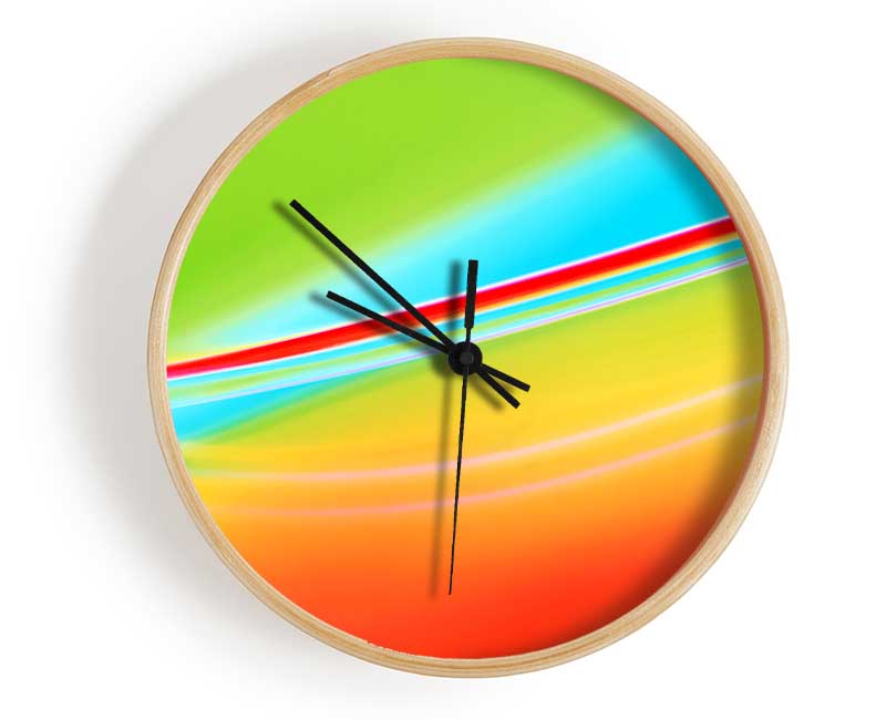 Pastel Intent Clock - Wallart-Direct UK