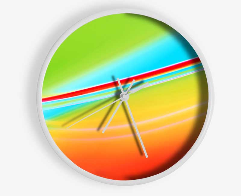 Pastel Intent Clock - Wallart-Direct UK