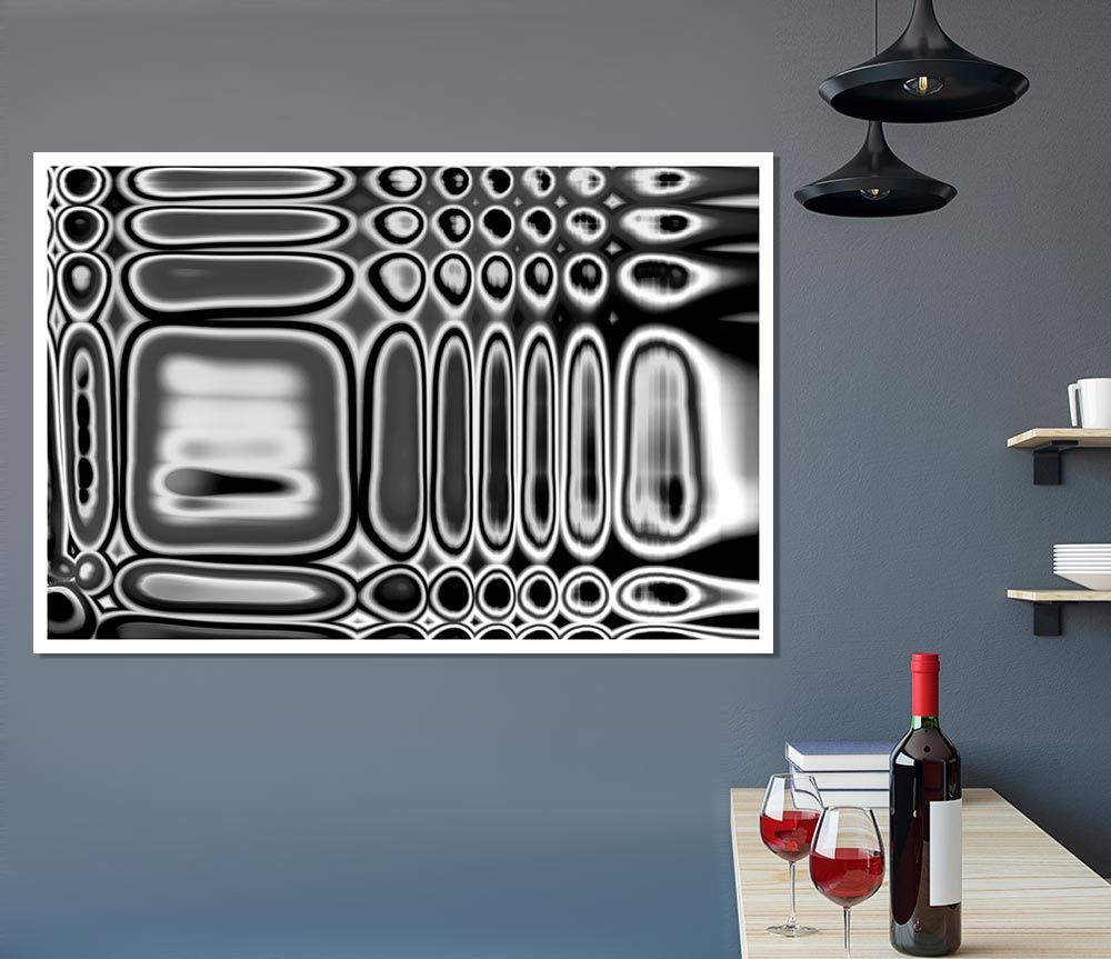 Liquid Distaction Print Poster Wall Art