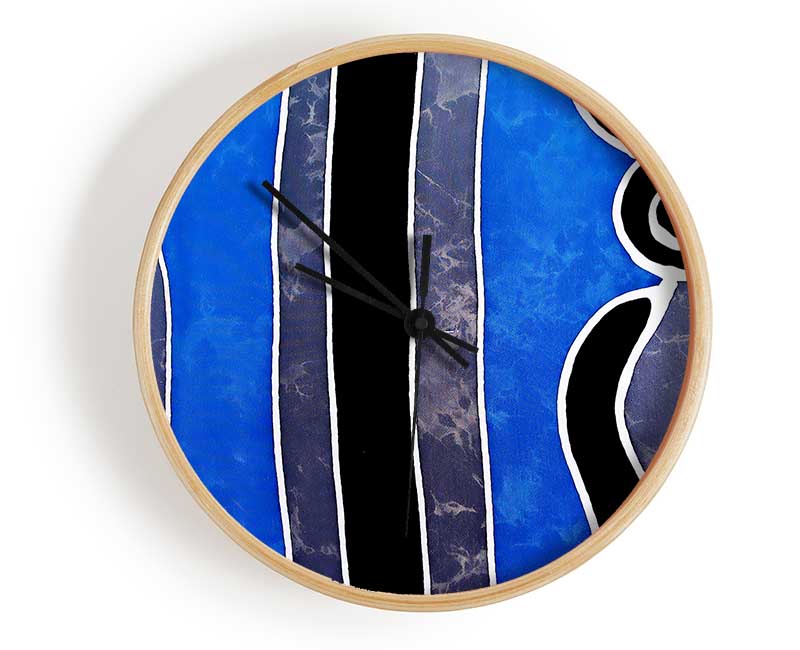 Tribal Greys Clock - Wallart-Direct UK