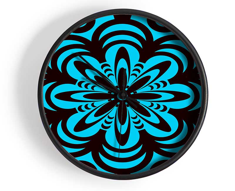 Hypnotic Flower Clock - Wallart-Direct UK