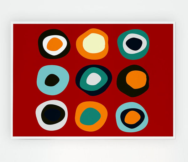 Circumference Of Colour Print Poster Wall Art