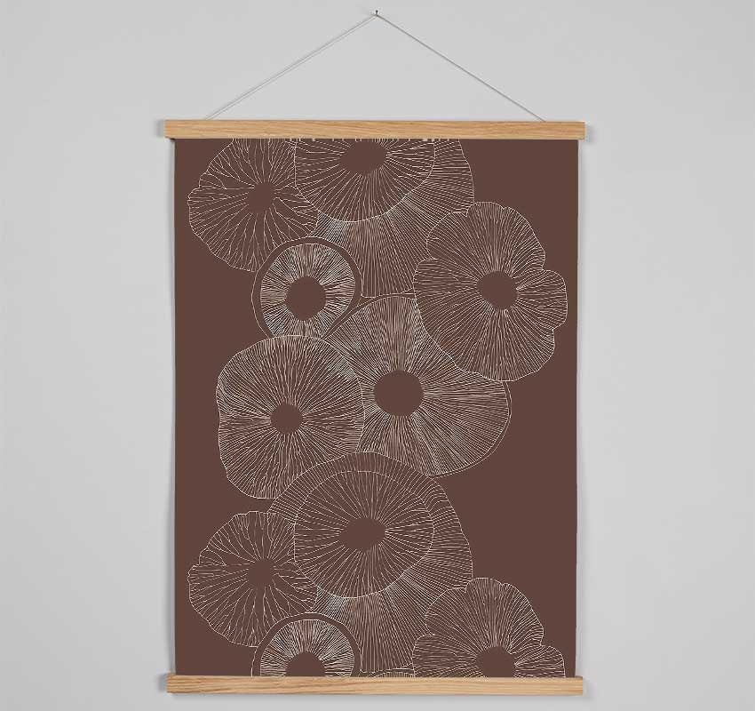 Intertwine Beige Hanging Poster - Wallart-Direct UK