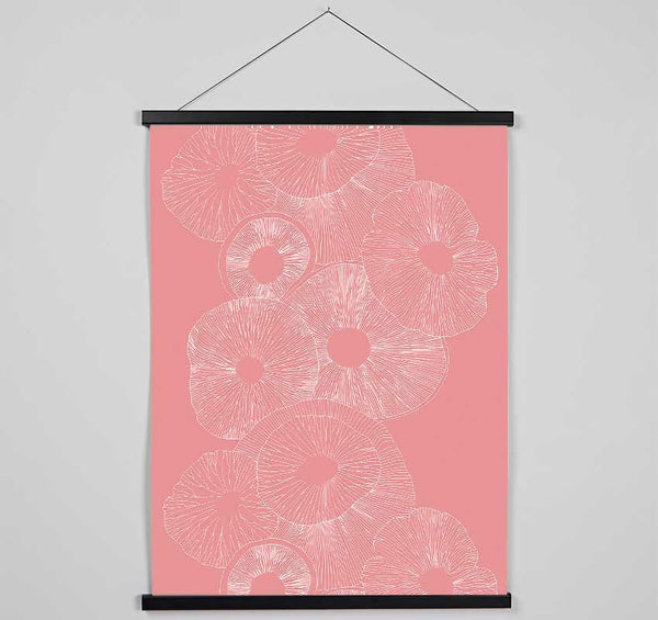 Intertwine Pink Hanging Poster - Wallart-Direct UK