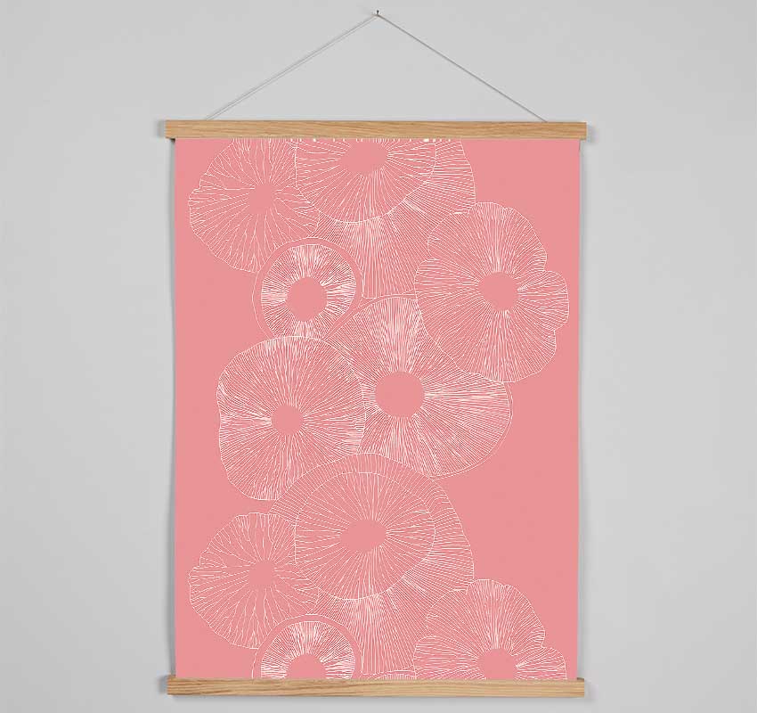 Intertwine Pink Hanging Poster - Wallart-Direct UK