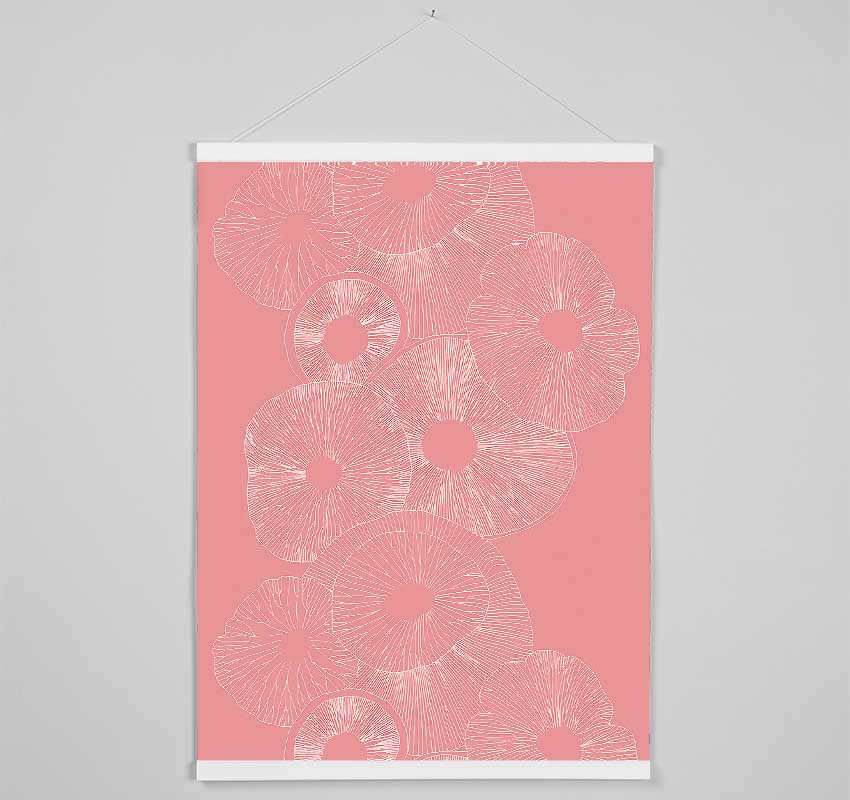 Intertwine Pink Hanging Poster - Wallart-Direct UK