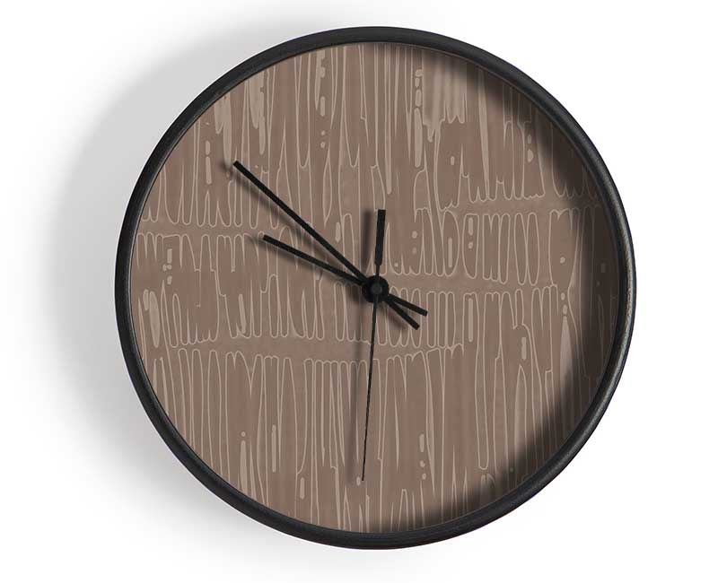 Just Colour Beige Clock - Wallart-Direct UK