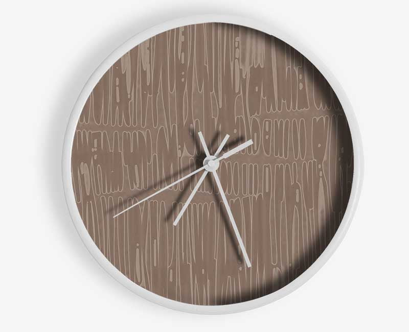 Just Colour Beige Clock - Wallart-Direct UK