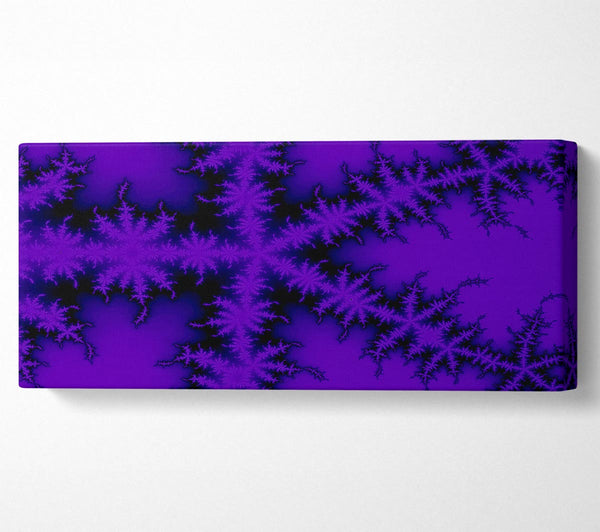 Internal Snow Flake Black On Purple