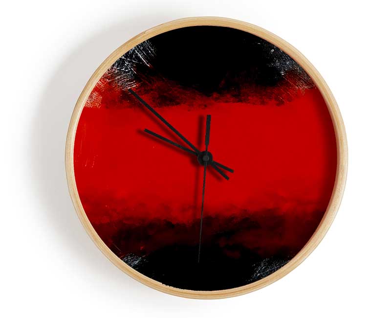 Time Laps Red Clock - Wallart-Direct UK