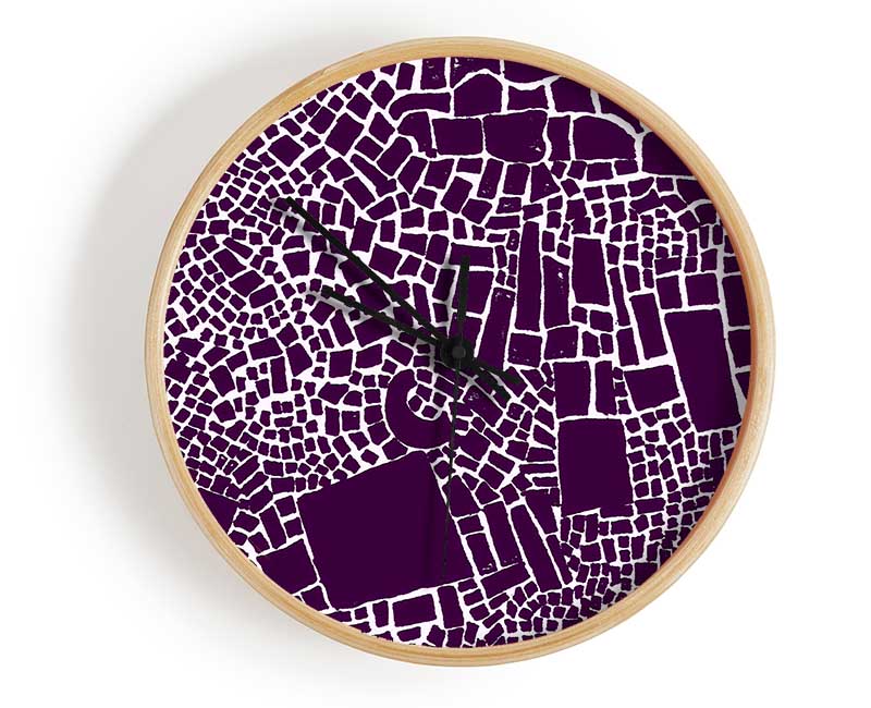 The Missing Piece Purple Clock - Wallart-Direct UK