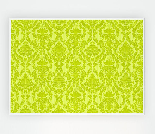 Flock Green Print Poster Wall Art