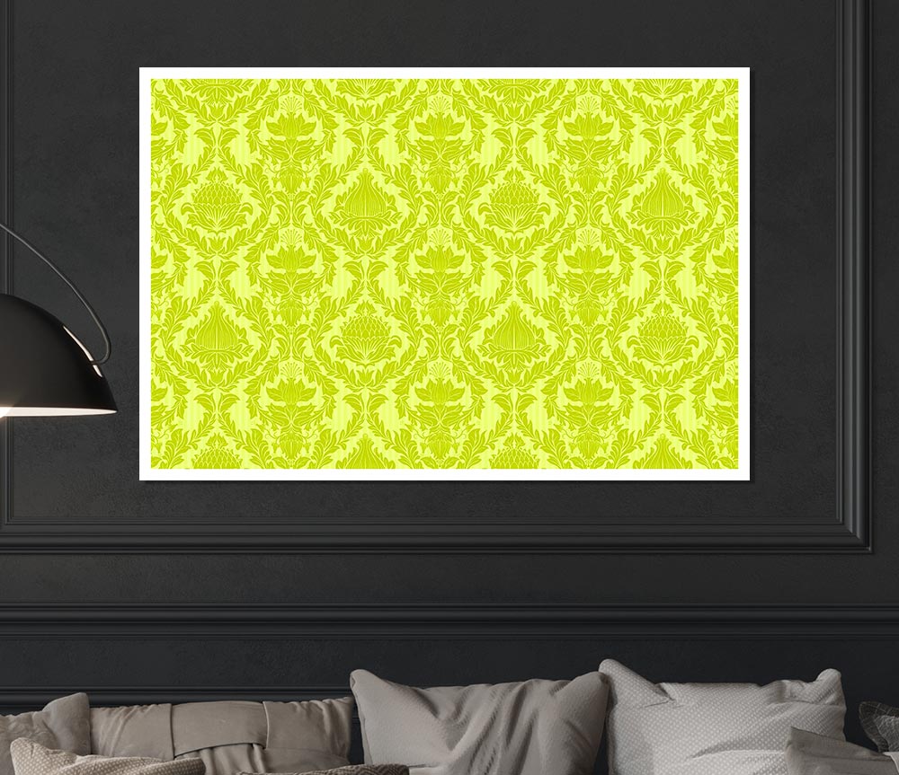 Flock Green Print Poster Wall Art