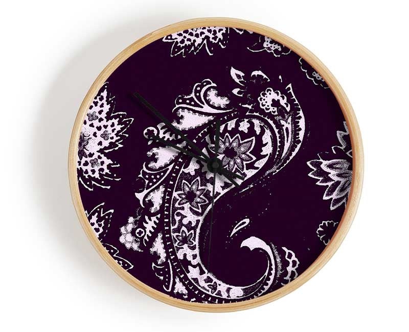 Prolongation Purple Clock - Wallart-Direct UK