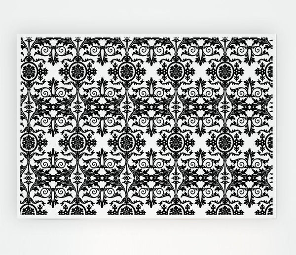 Confusion Black On White Print Poster Wall Art