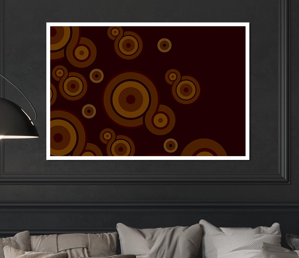 Caramel Fizz Print Poster Wall Art