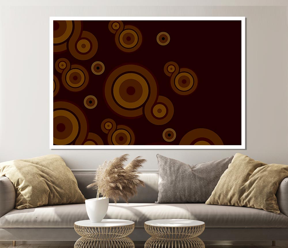 Caramel Fizz Print Poster Wall Art