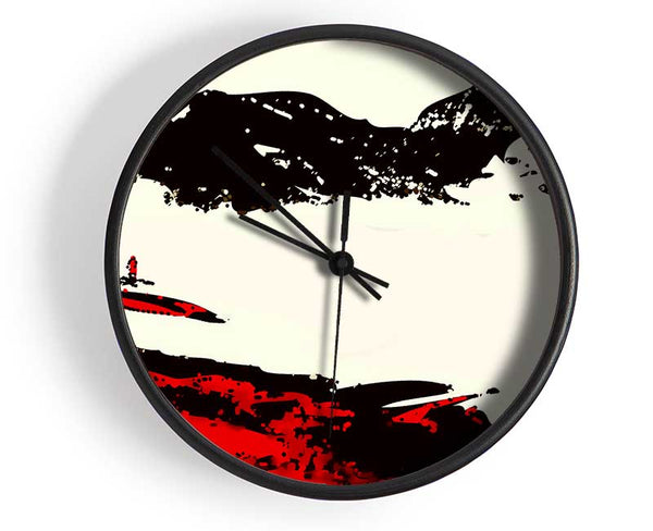 Red River Rising Clock - Wallart-Direct UK