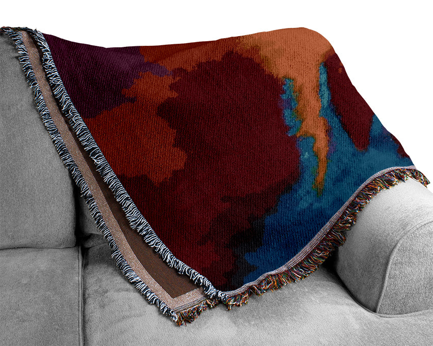 Psychedelic Blur Woven Blanket