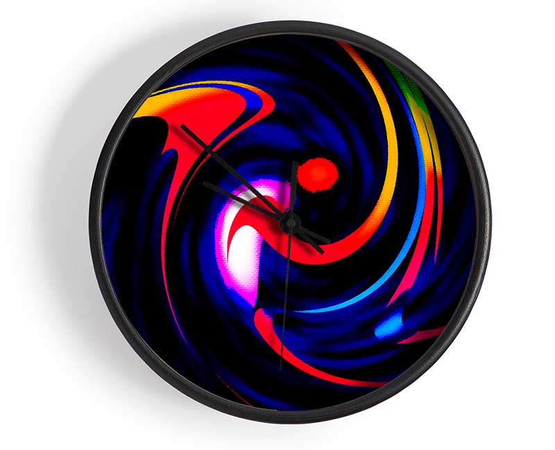 Dancing Colours Clock - Wallart-Direct UK