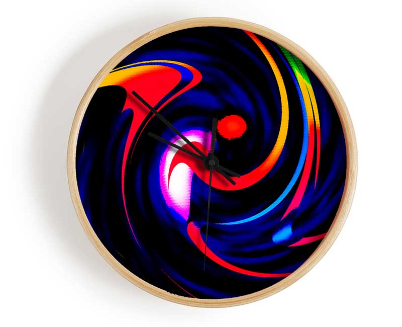 Dancing Colours Clock - Wallart-Direct UK