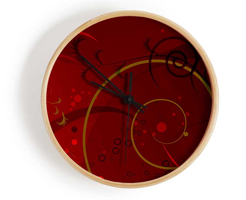 Maroon Galore Clock - Wallart-Direct UK