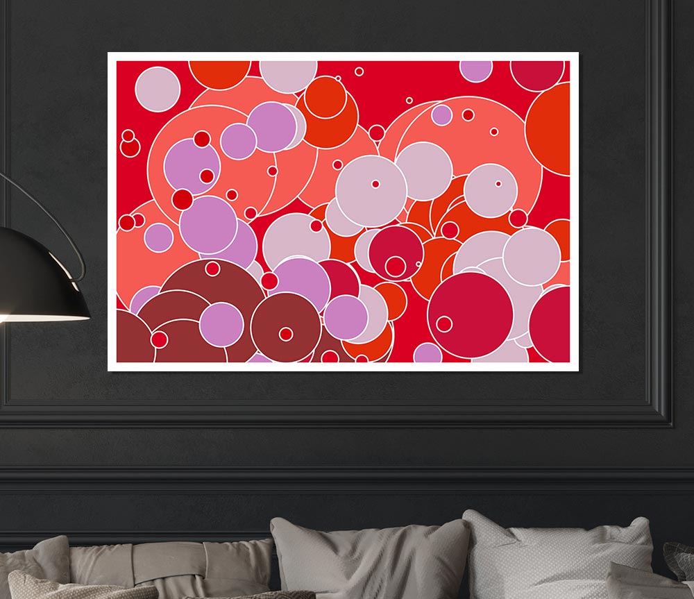 Bubble Fizz Print Poster Wall Art