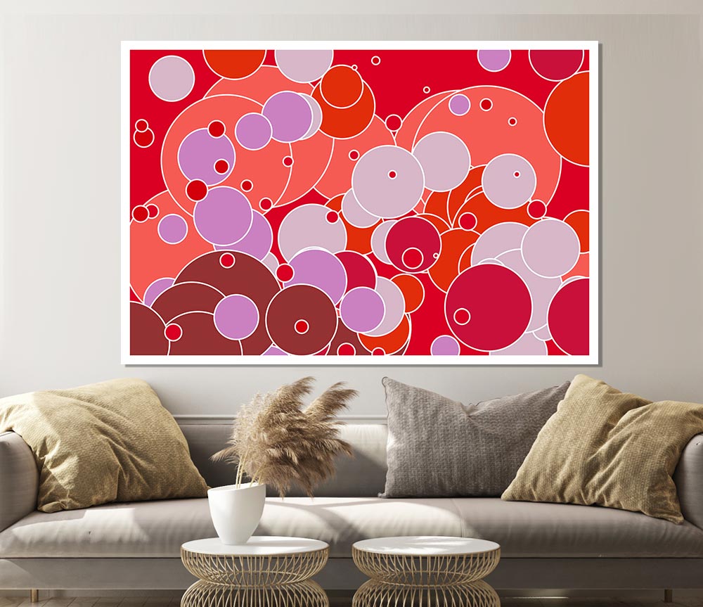 Bubble Fizz Print Poster Wall Art