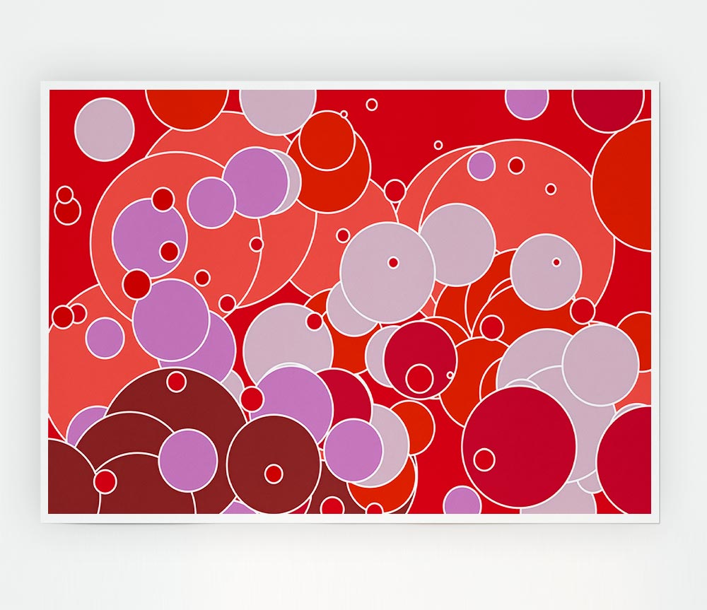 Bubble Fizz Print Poster Wall Art