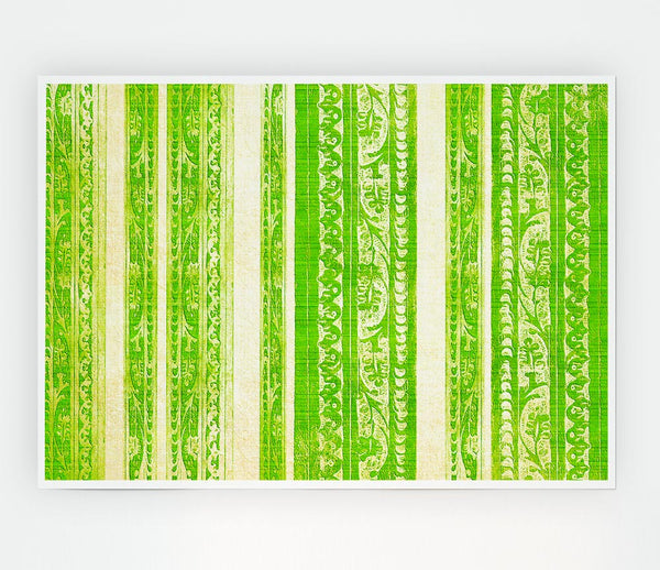 Vertical Landslide Lime Print Poster Wall Art